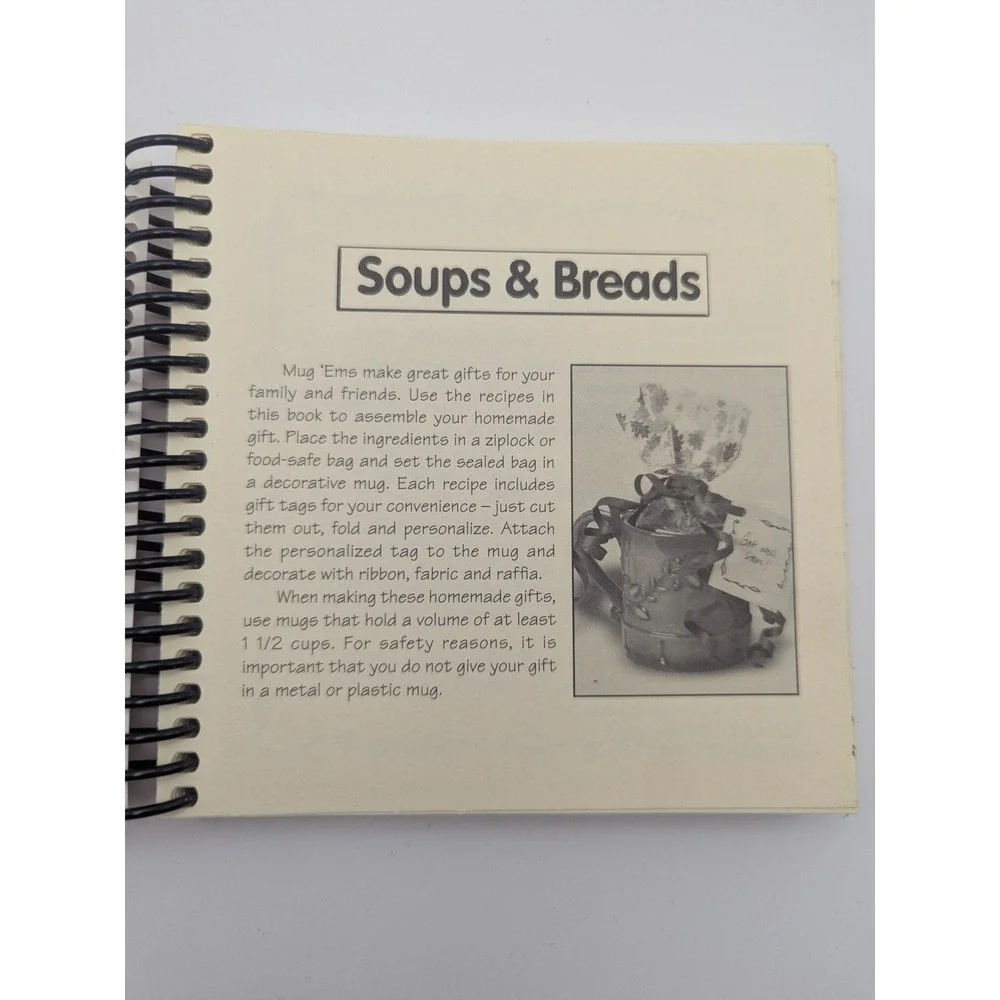Mug'Ems Soups & Breads‎ Recipes in a Mug Cookbook Spiral Bound CQ Products 2005